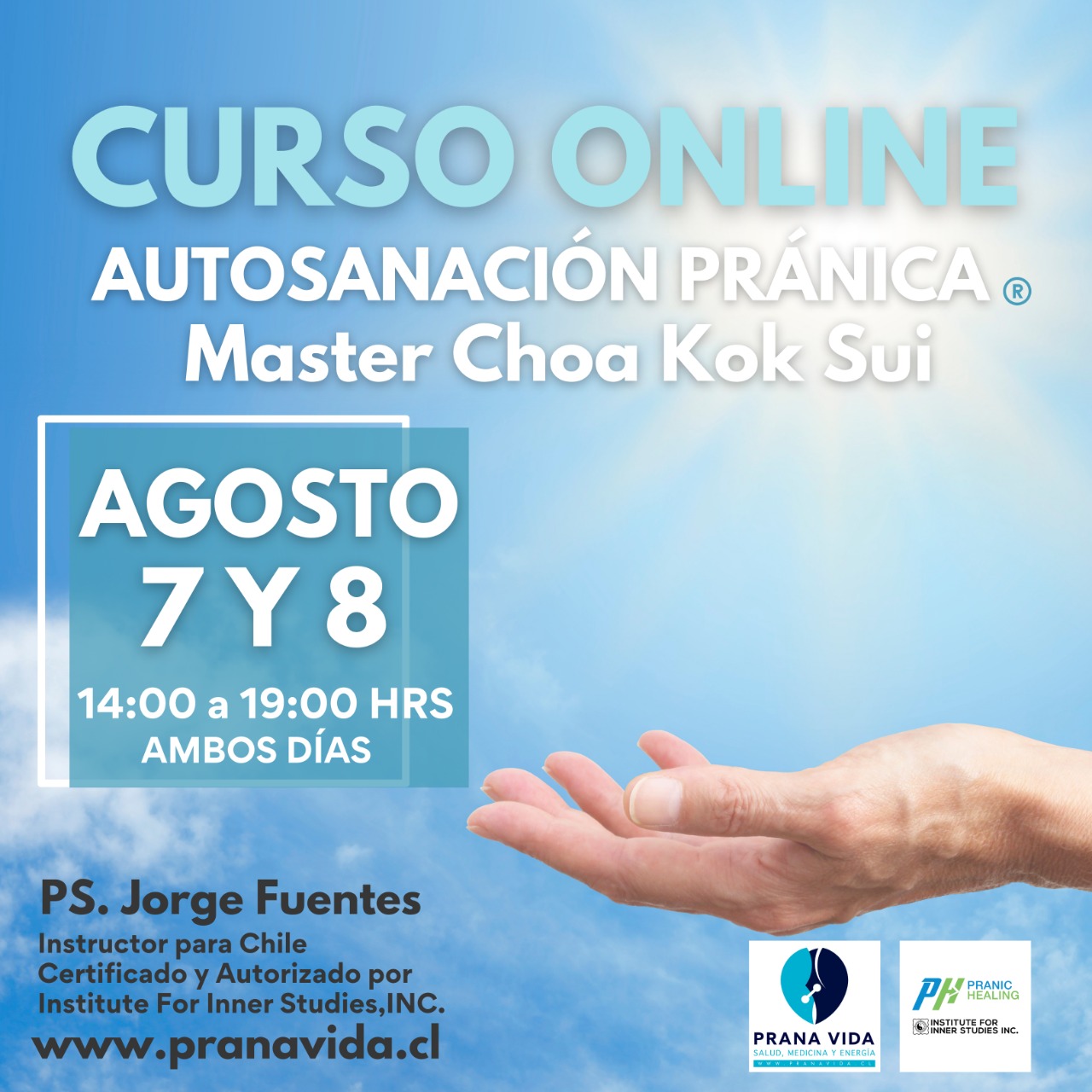 CURSO Autosanación Pranica – 7 y 8 DE AGOSTO 2021