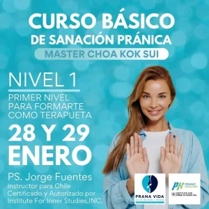 CURSO BÁSICO DE PRANIC HEALING (SANACIÓN PRÁNICA) – 28 y 29 Enero 2023 - Santiago - Recurrente