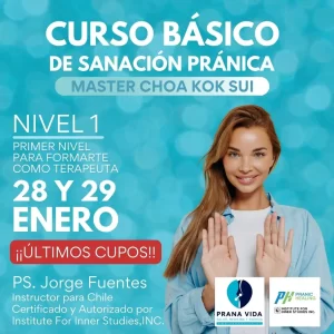 CURSO BÁSICO DE PRANIC HEALING (SANACIÓN PRÁNICA) – 28 y 29 Enero 2023 - Santiago