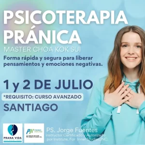 CURSO PSICOTERAPIA DE PRANIC HEALING (SANACIÓN PRÁNICA) - 1 y 2 de Julio 2023