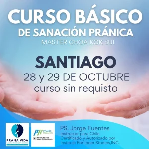 CURSO BÁSICO DE PRANIC HEALING (SANACIÓN PRÁNICA) – 28 y 29 Octubre 2023 - Santiago