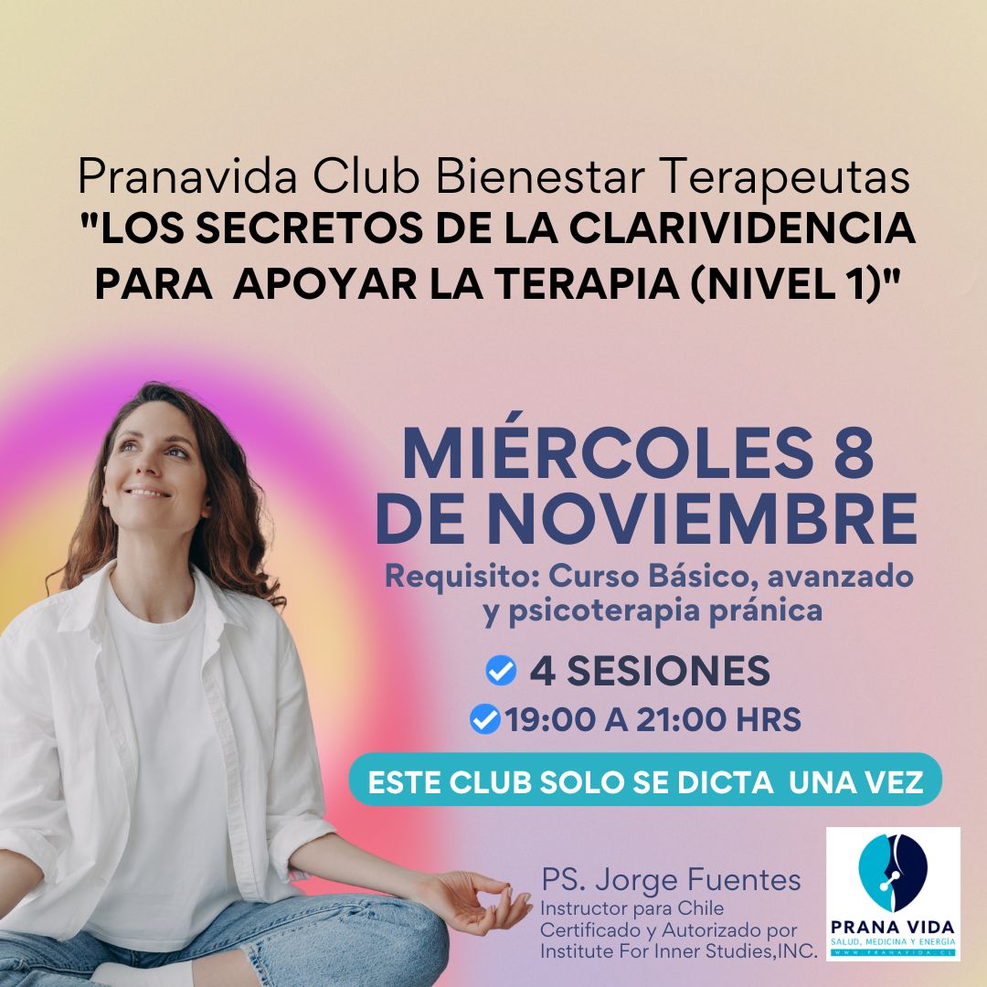 Club Bienestar Terapeutas - "Los secretos de la clarividencia para apoyar la terapia (Nivel 1)"