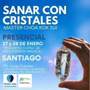 CURSO DE PRANIC HEALING (SANACIÓN PRÁNICA) CON CRISTALES - 27 y 28 DE ENERO 2024 - SANTIAGO