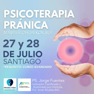 CURSO PSICOTERAPIA DE PRANIC HEALING (SANACIÓN PRÁNICA) - 27 y 28 julio 2024