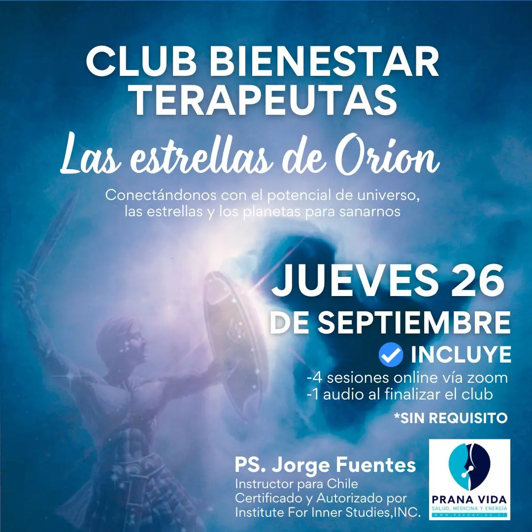 Club bienestar terapéutico -"Las estrellas de Orión" Septiembre 2024