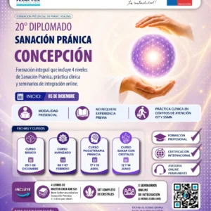20ª Versión Diplomado en Sanación Pránica 2026 - Concepción - básico y avanzado